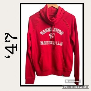 ‘47 Washington Nationals Cowl Neck Sweatshirt Size S
